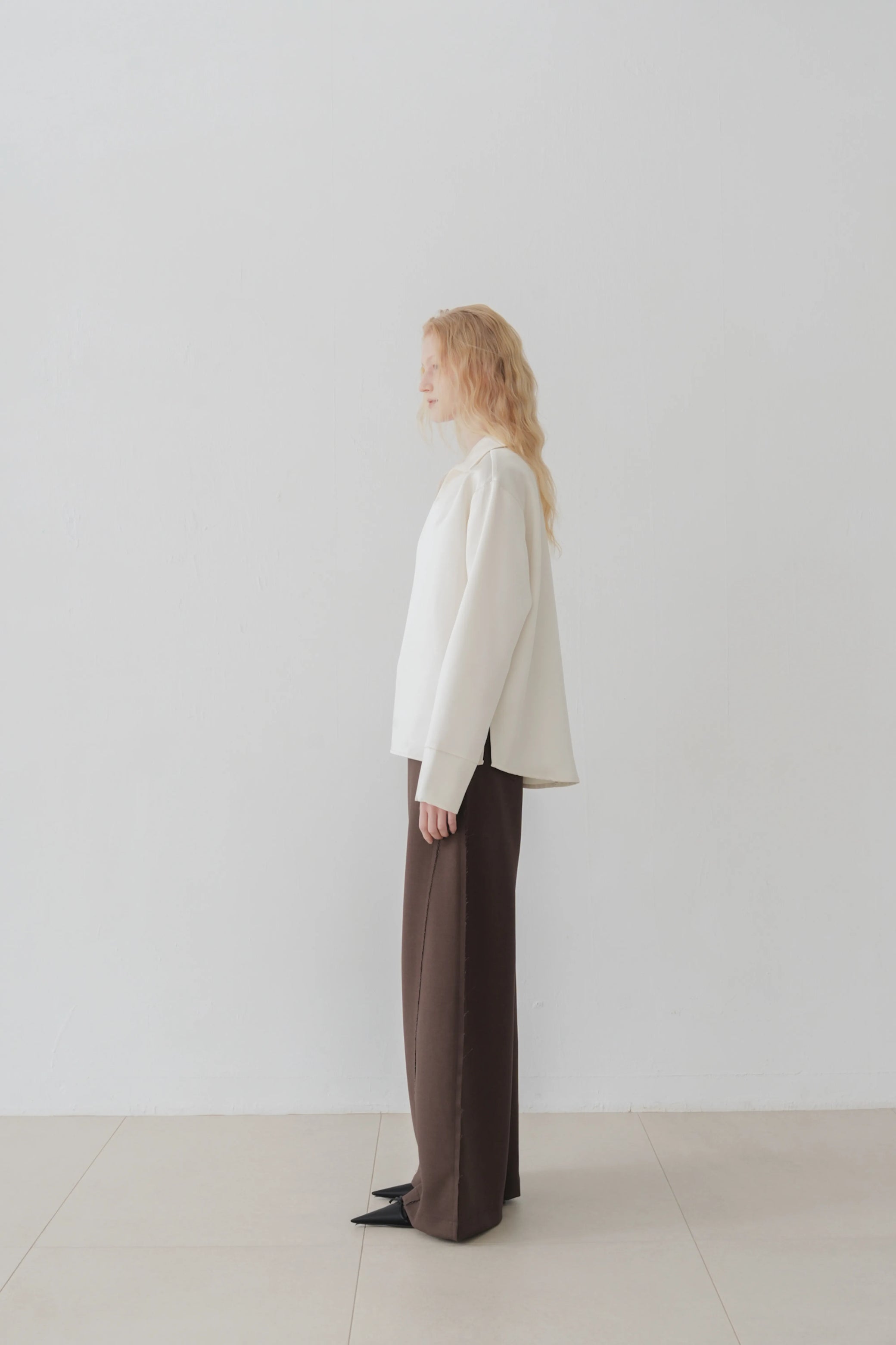 Odal satin top ivory