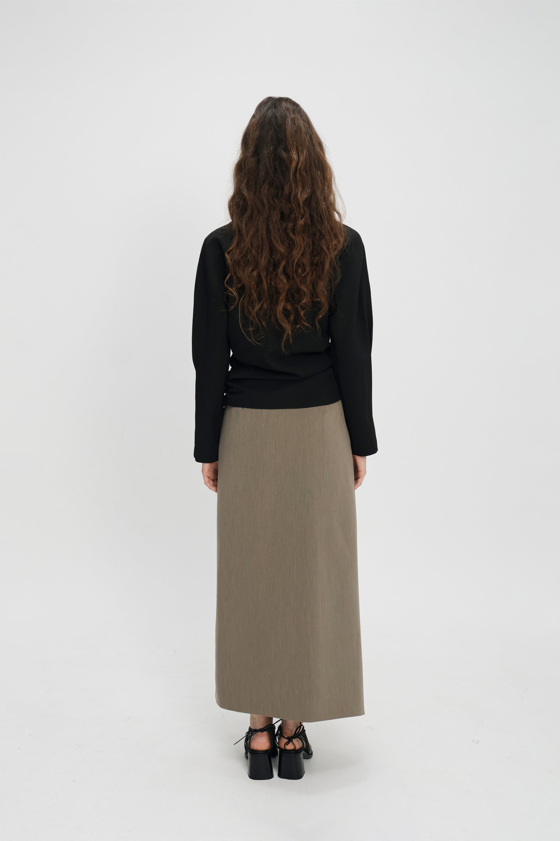 Elvin collar top black