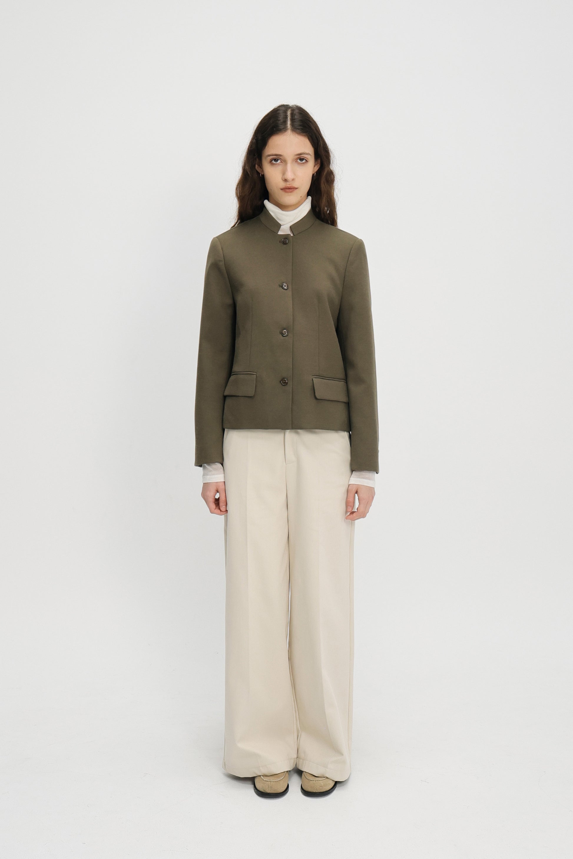 Billi wool jacket dark olive