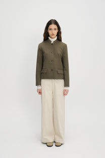 Billi wool jacket dark olive