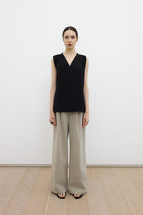 Shell V neck top