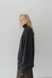 Klim High neck jumper charcoal