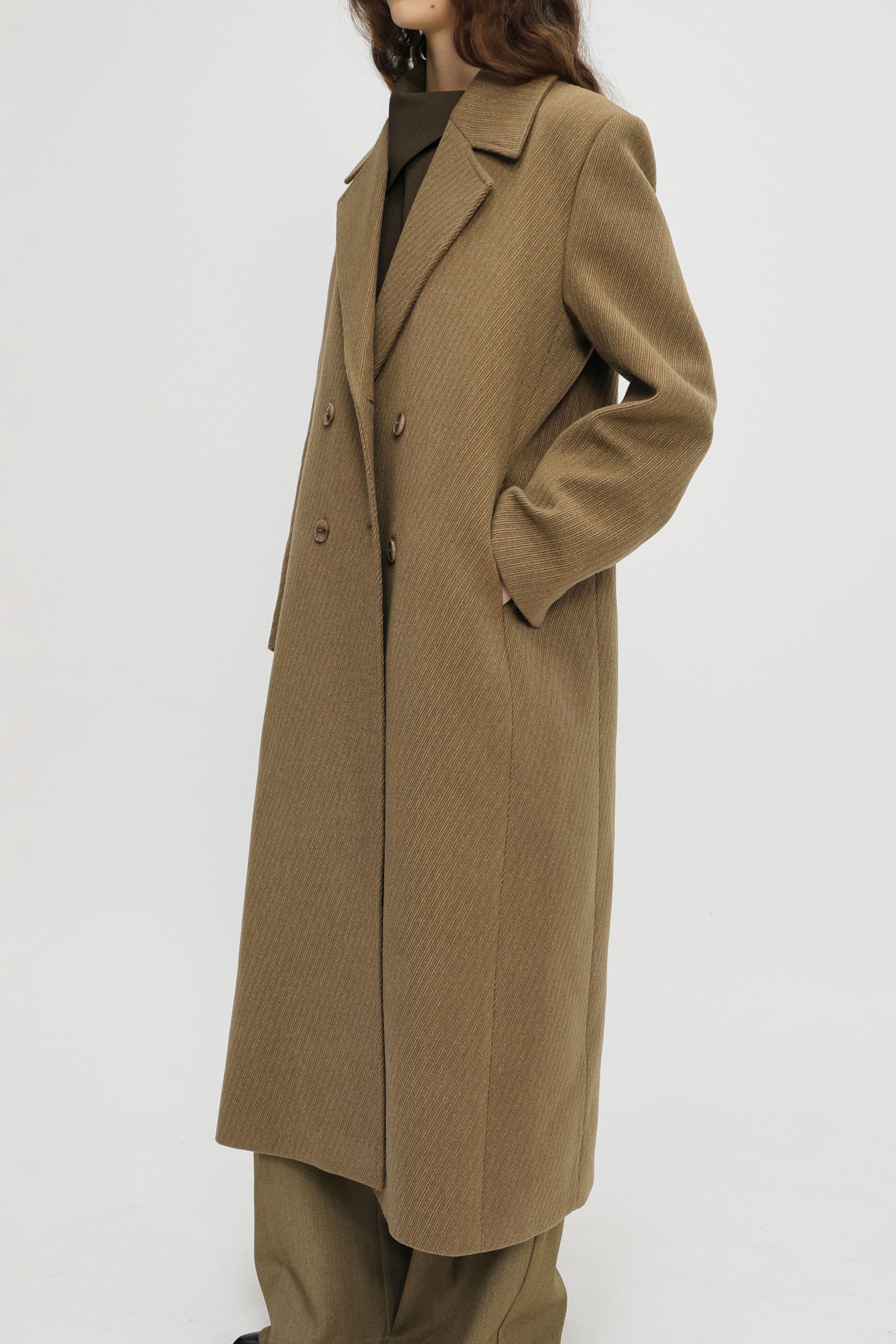 Dublin double breasted coat camel brown