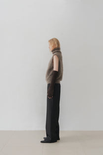 Sarek Mohair vest brown