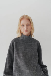 Namos High neck top charcoal