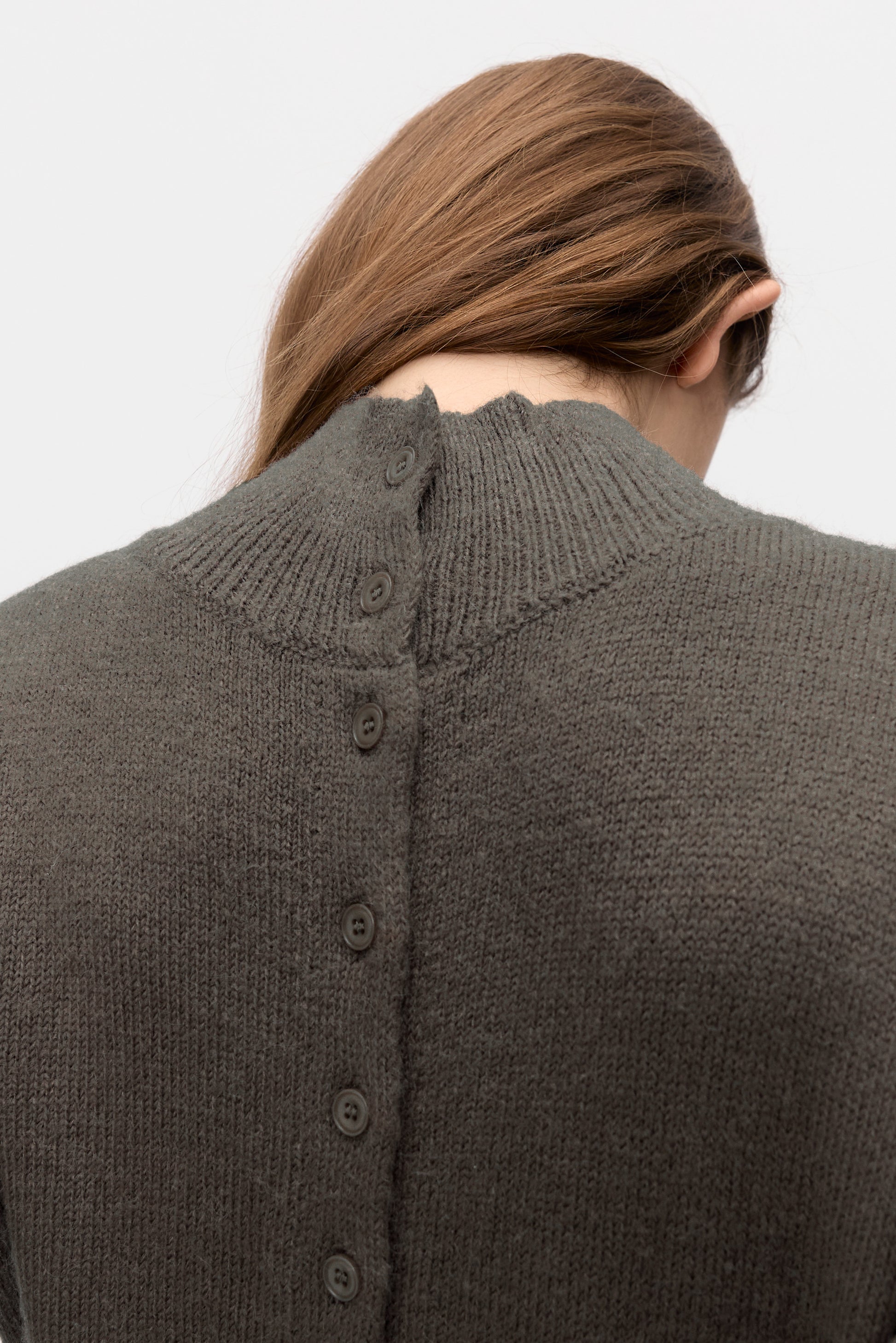 Kumo wool cardigan brown