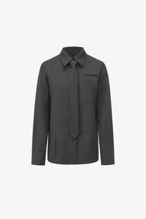 Charles tie shirt grey