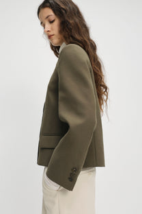 Billi wool jacket dark olive