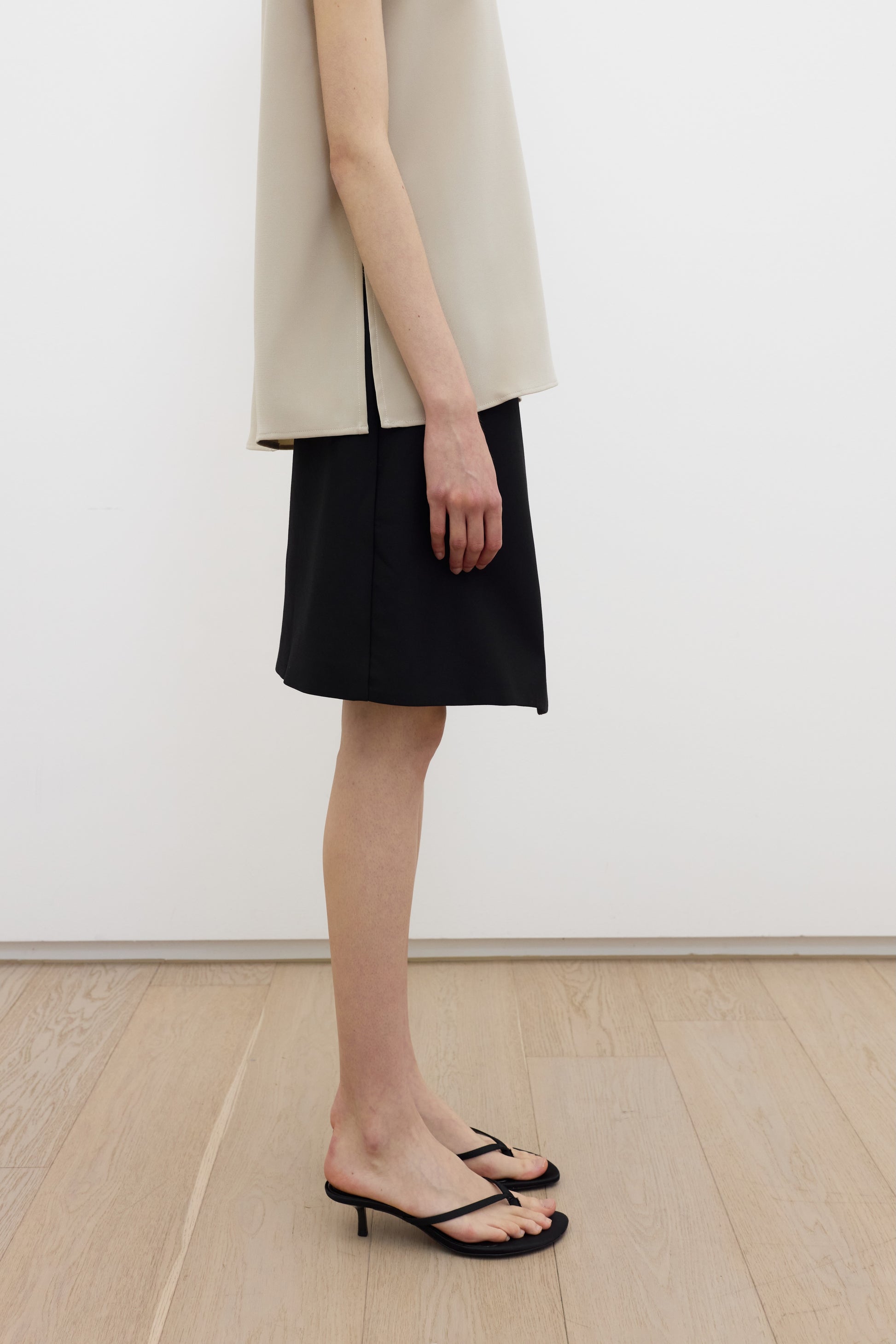 Ofran layered midi skirt