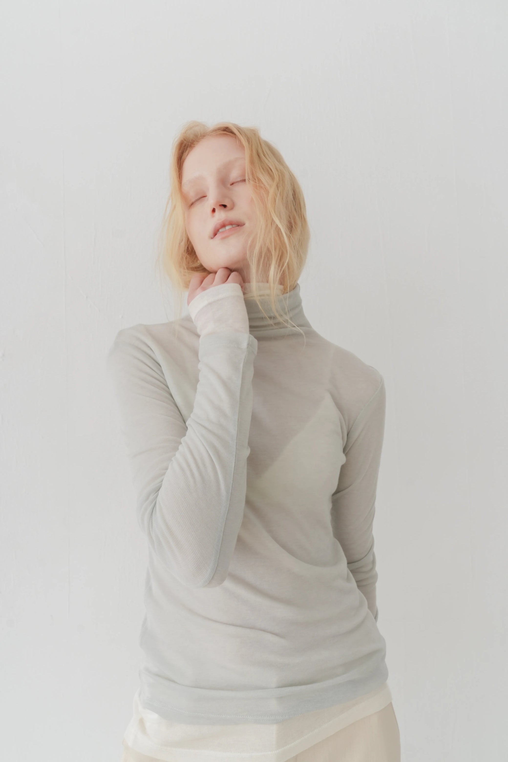 Tencel wool top blue grey