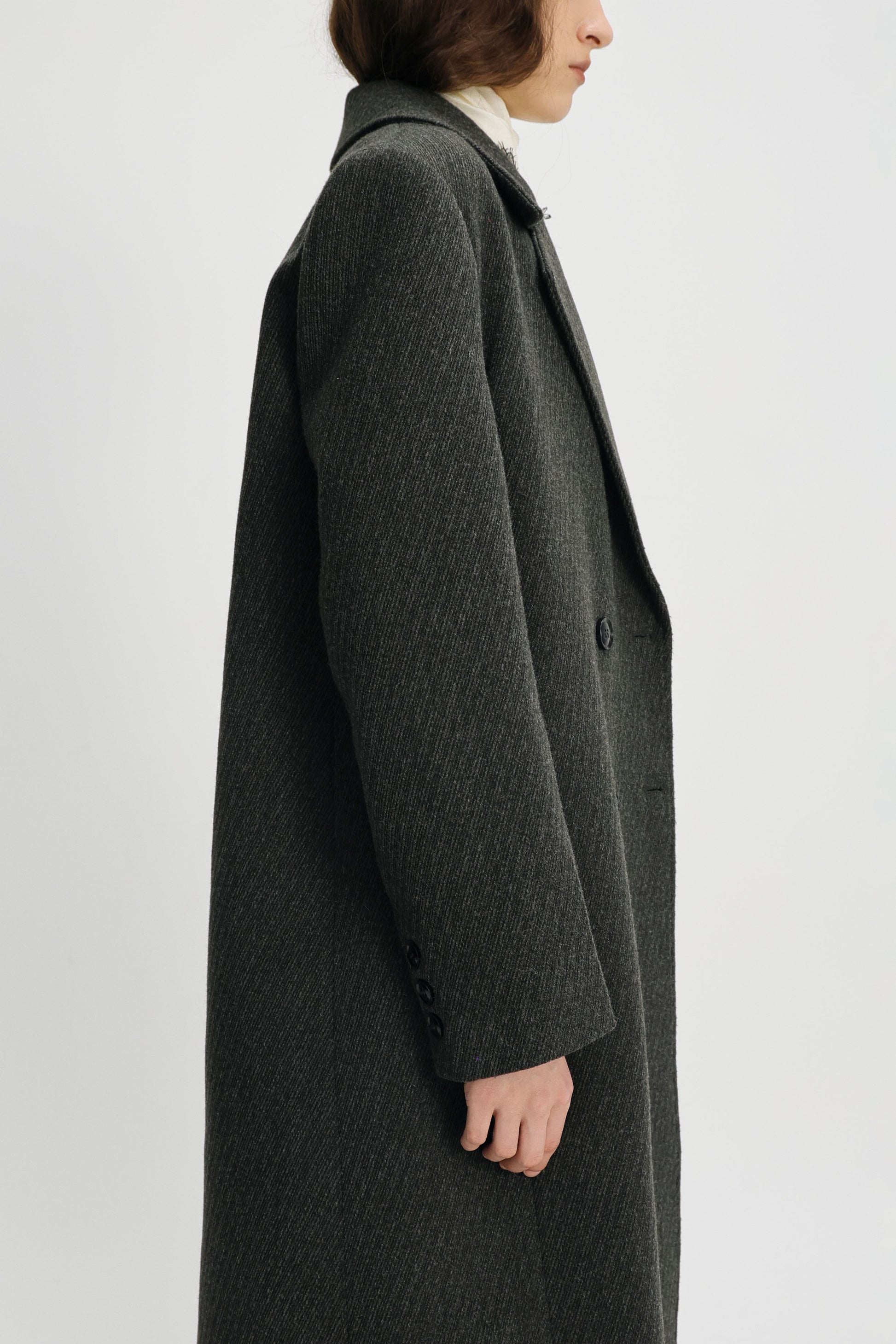 Dublin double breasted coat grey