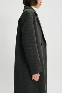 Dublin double breasted coat grey