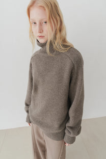 Klim High neck jumper brown