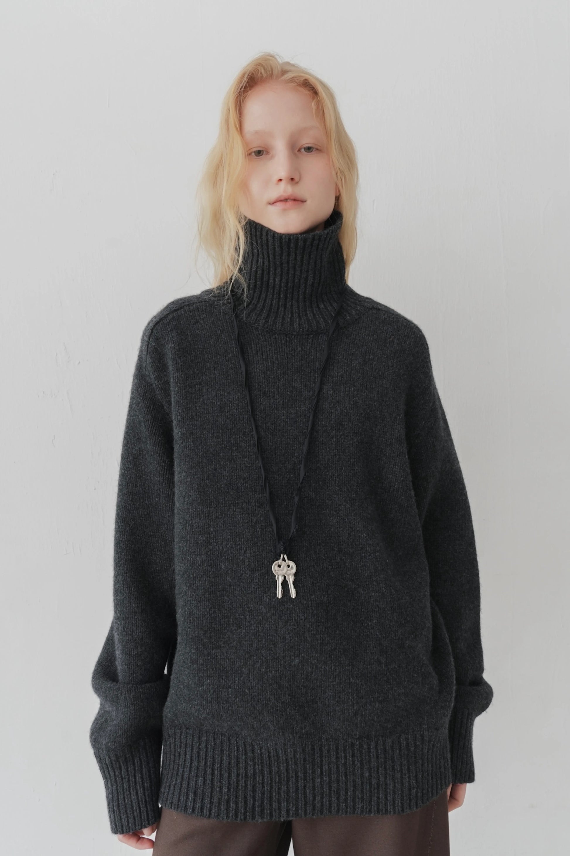 Klim High neck jumper charcoal