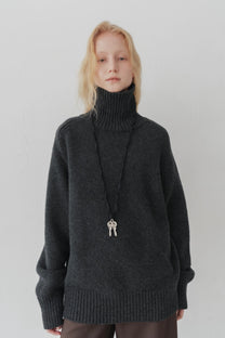 Klim High neck jumper charcoal