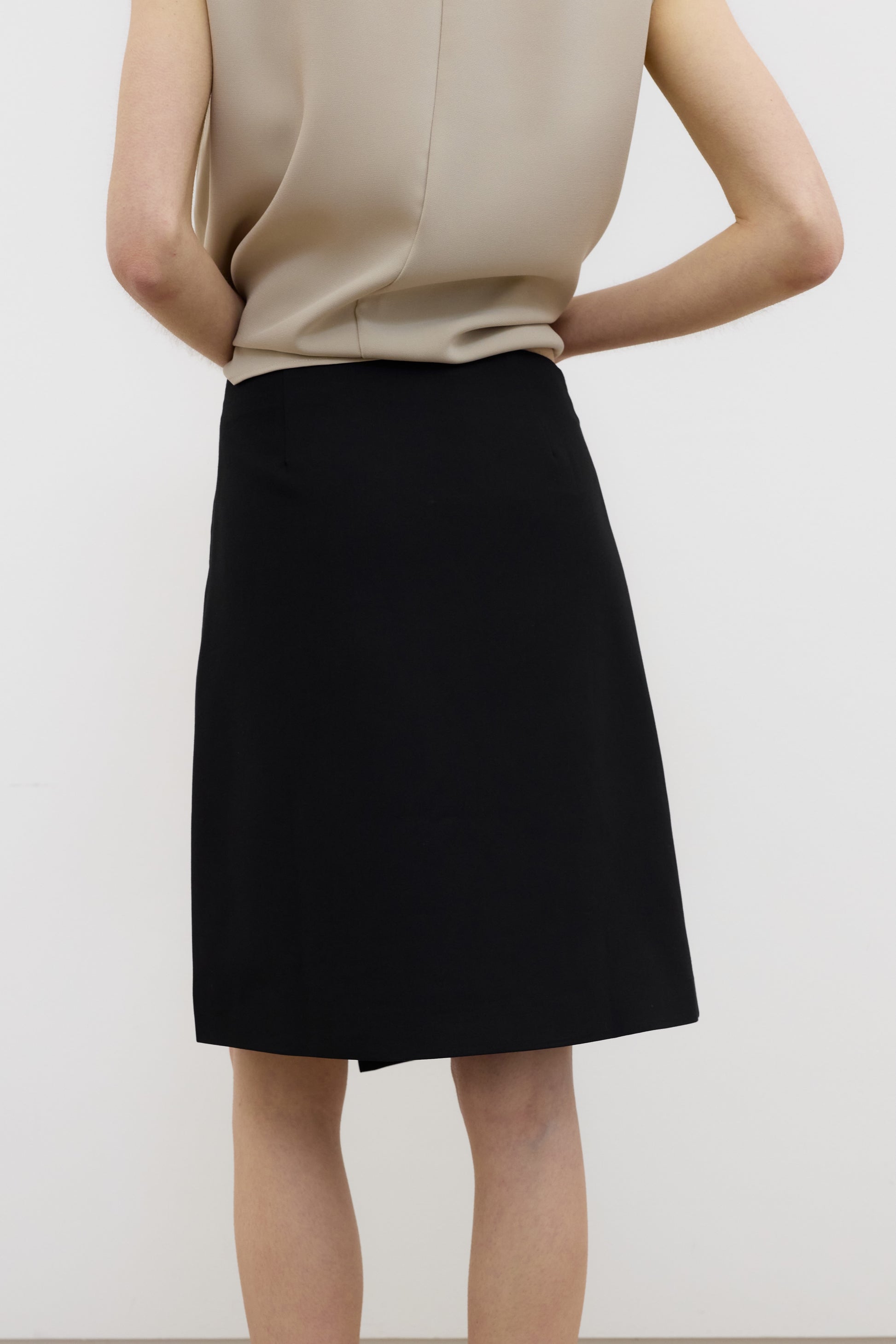 Ofran layered midi skirt