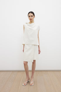 Ofran layered midi skirt