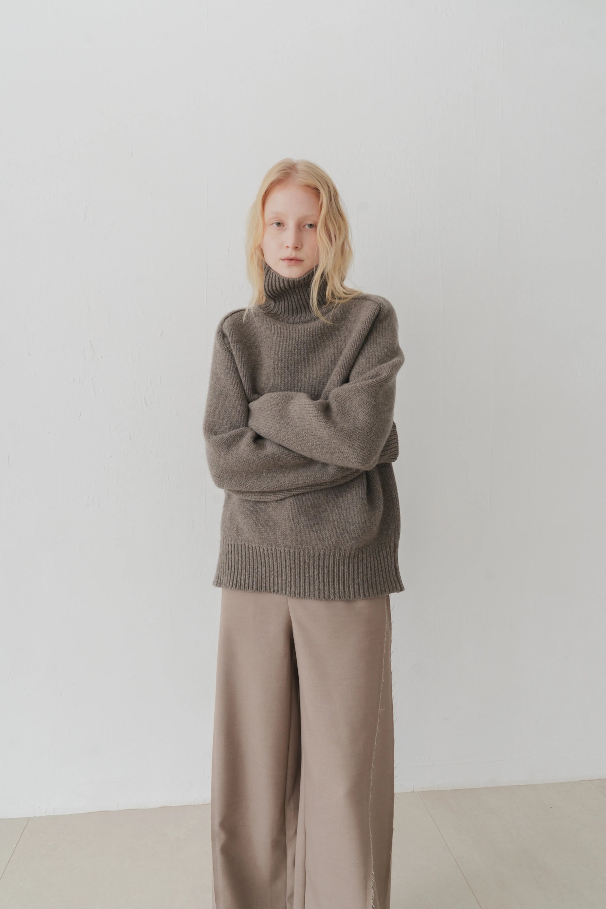 Klim High neck jumper brown