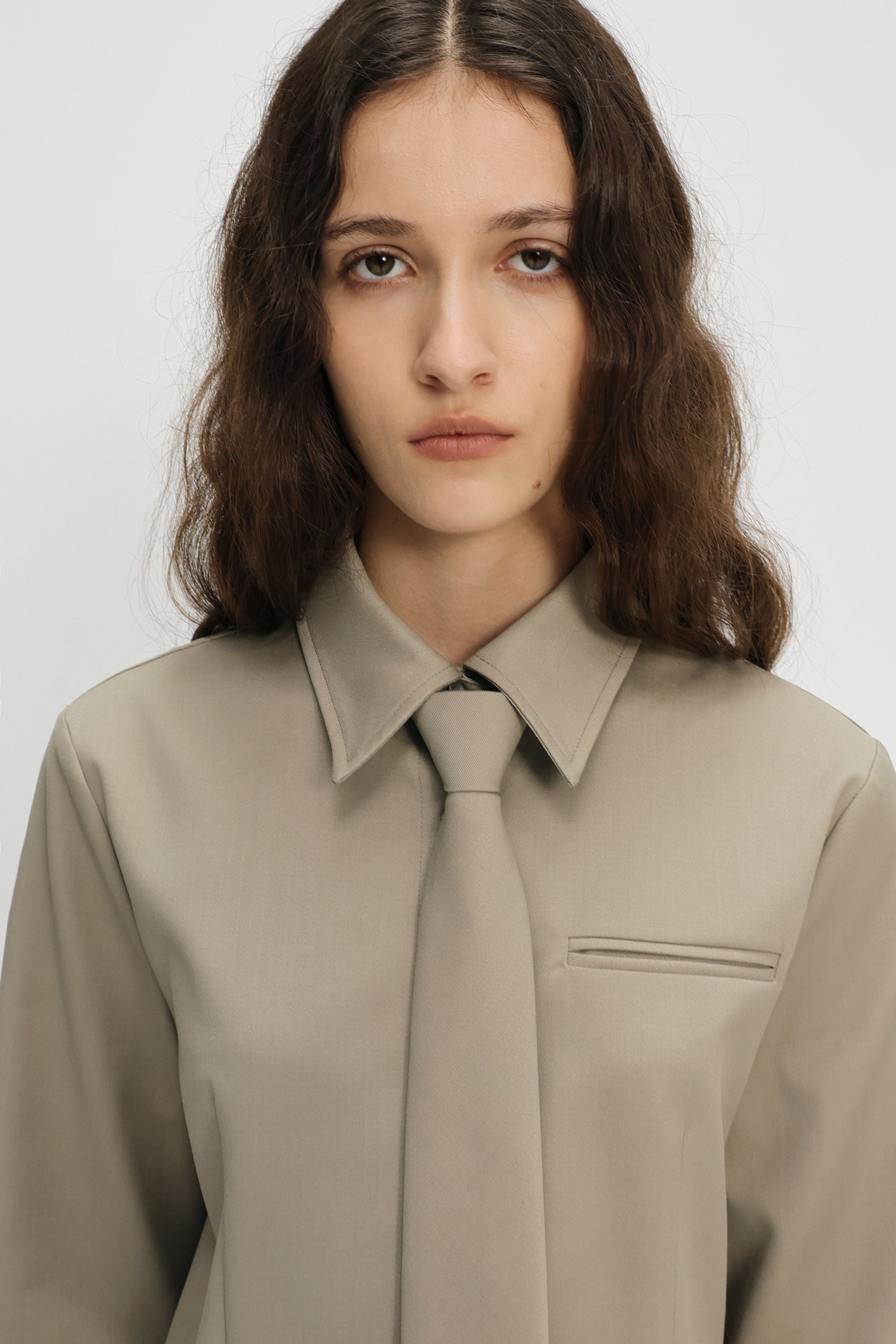 Charles tie shirt Oat