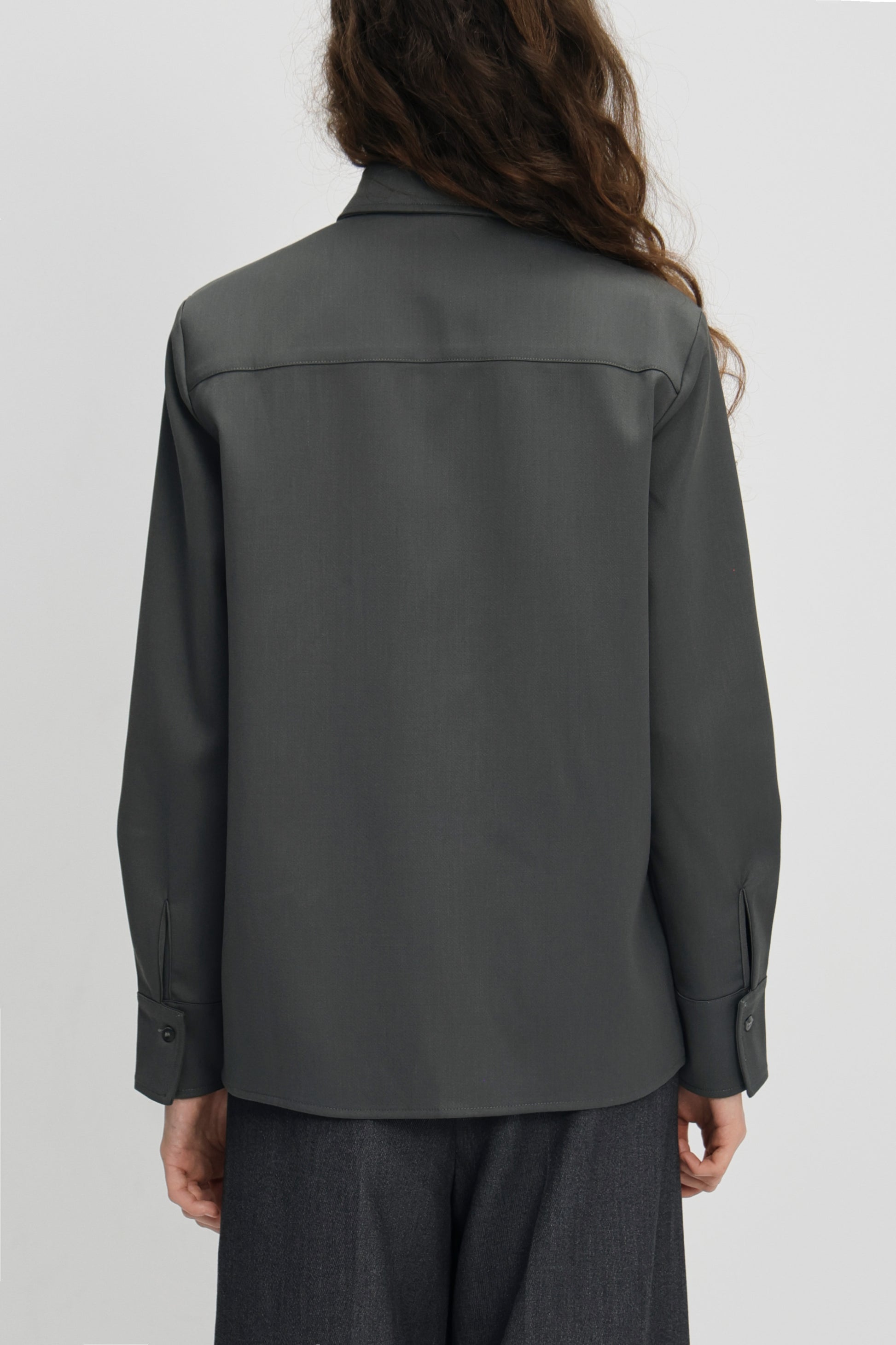 Charles tie shirt grey