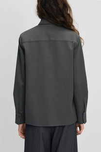 Charles tie shirt grey