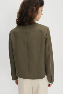 Billi wool jacket dark olive