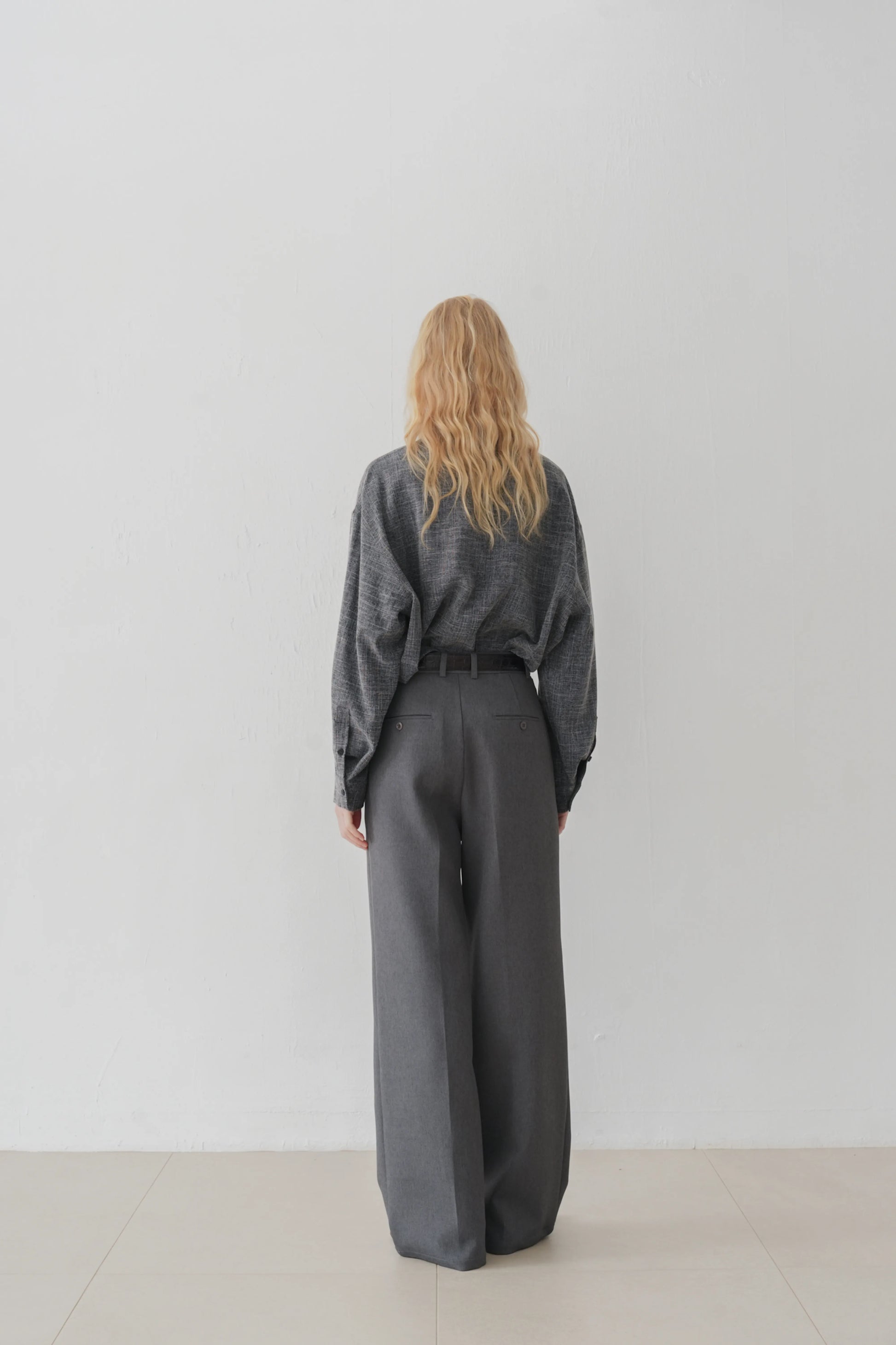 Namos High neck top charcoal