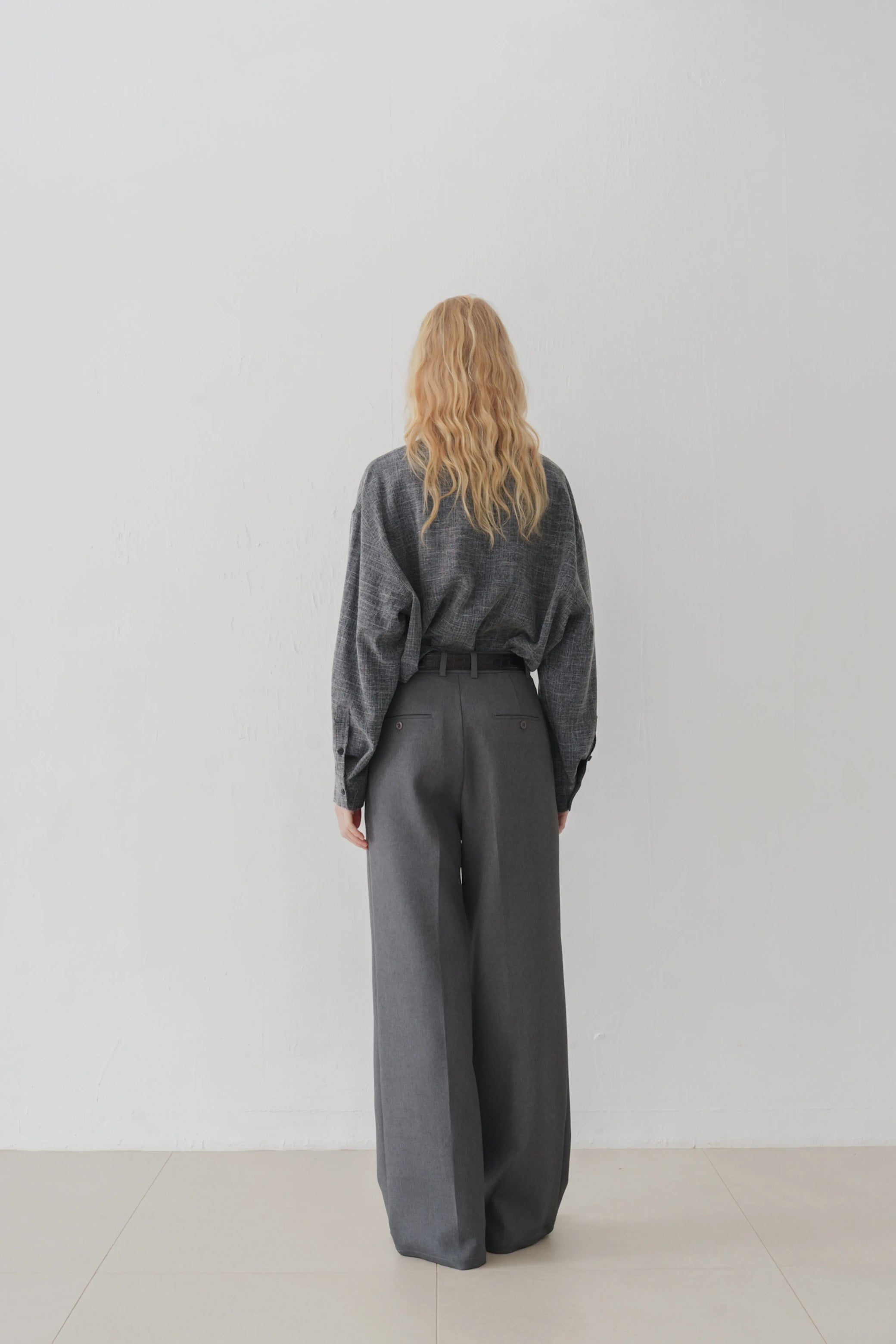 Namos High neck top charcoal