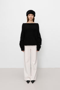 Maison mohair knit black