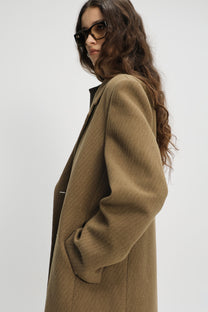 Dublin double breasted coat camel brown