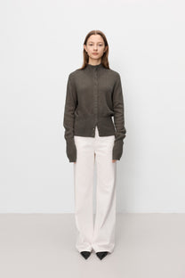 Kumo wool cardigan brown