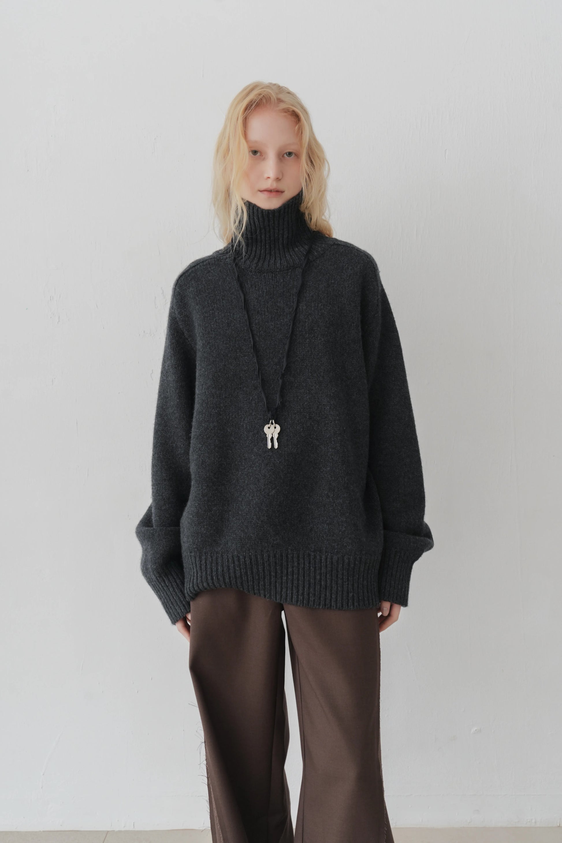 Klim High neck jumper charcoal