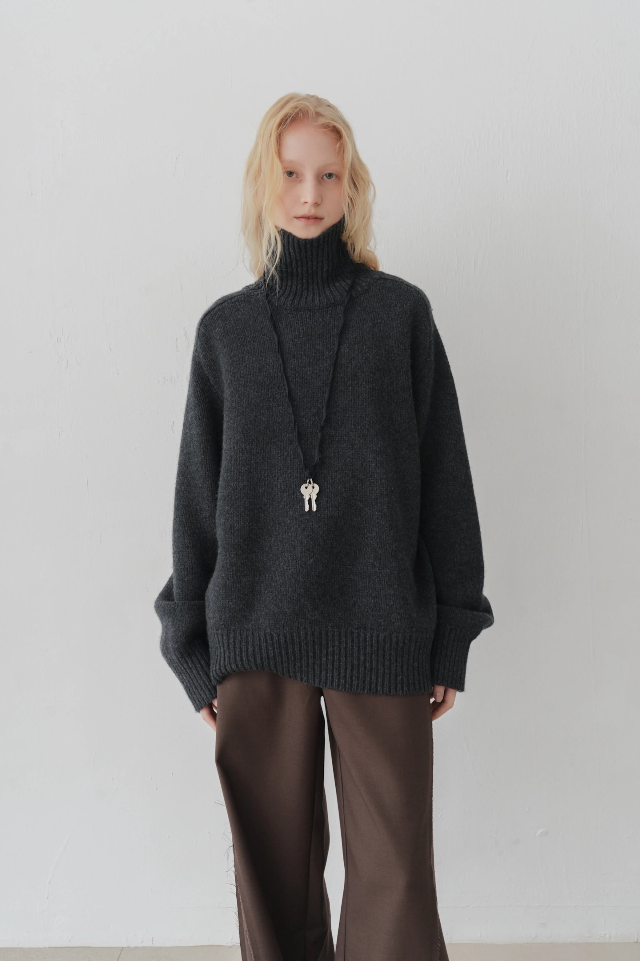 Klim High neck jumper charcoal