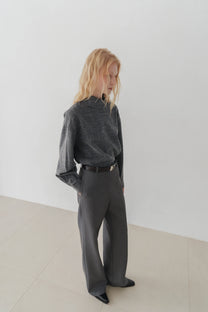 Namos High neck top charcoal