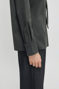 Charles tie shirt grey