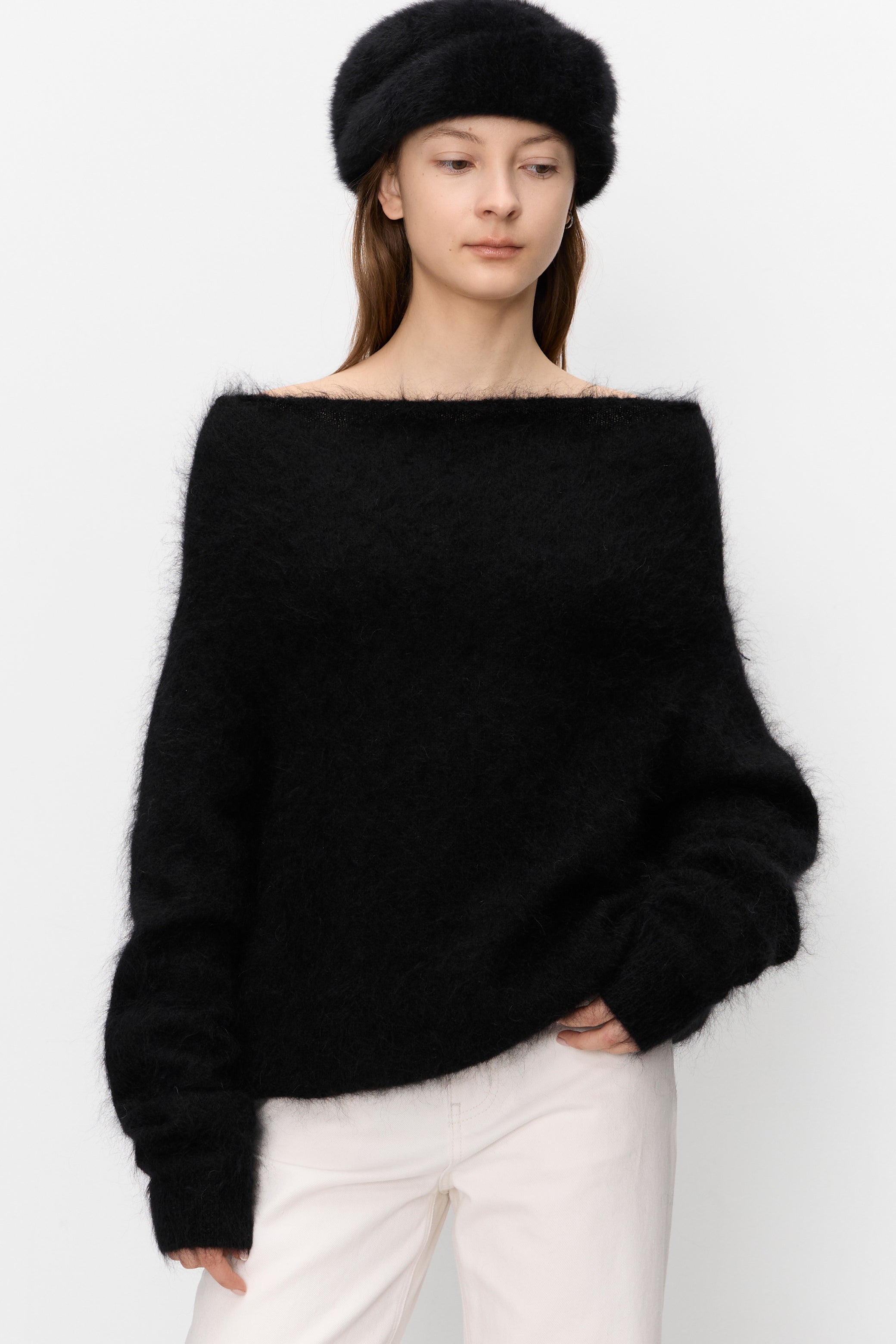 Maison mohair knit black