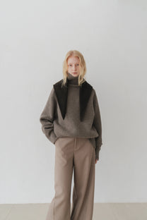 Klim High neck jumper brown