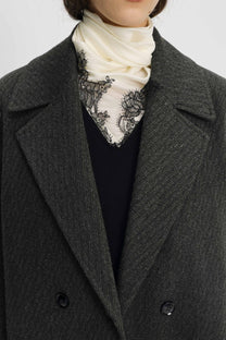 Dublin double breasted coat grey