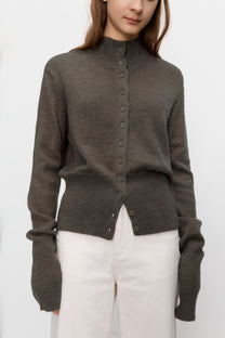 Kumo wool cardigan brown