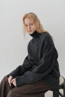 Klim High neck jumper charcoal