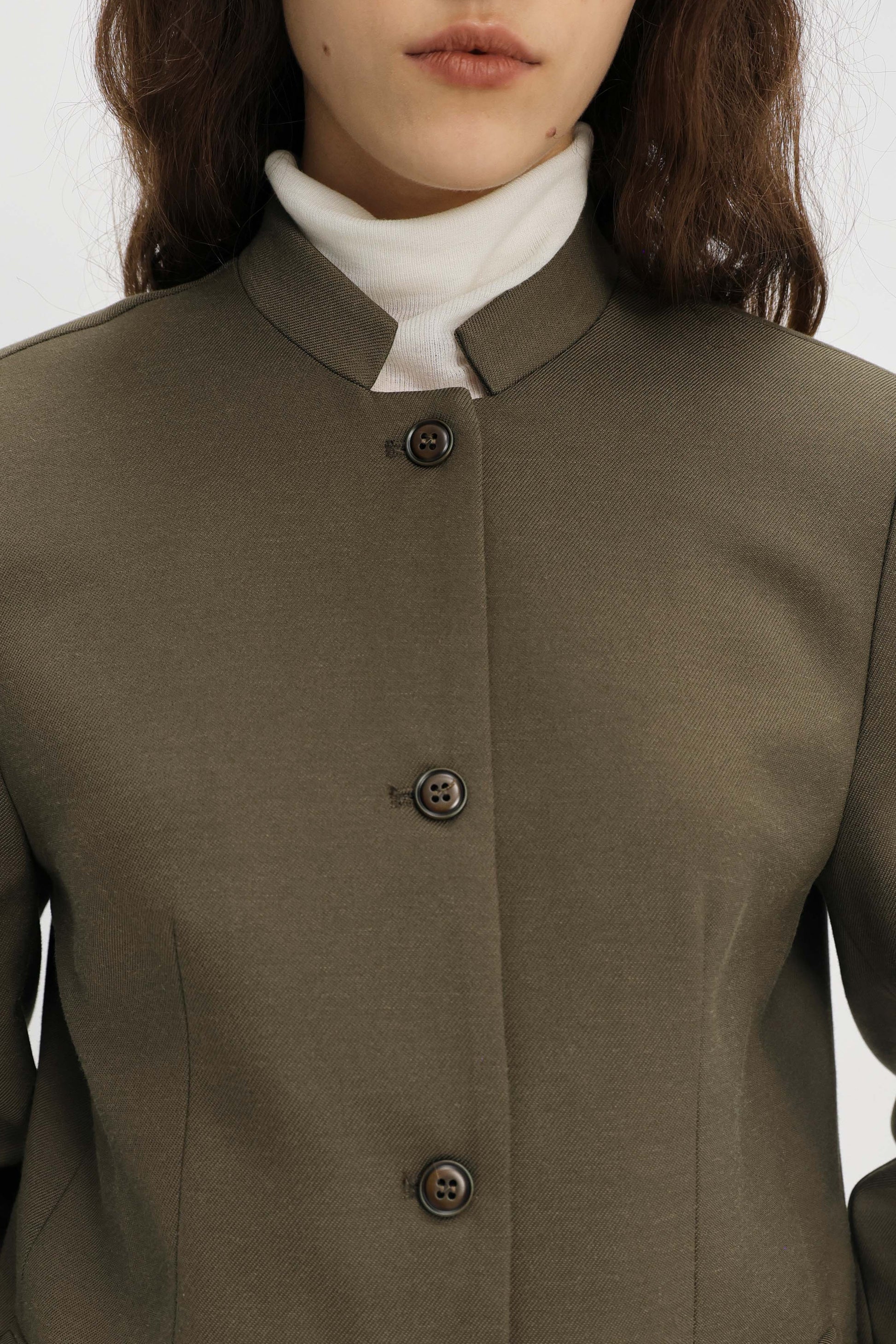 Billi wool jacket dark olive