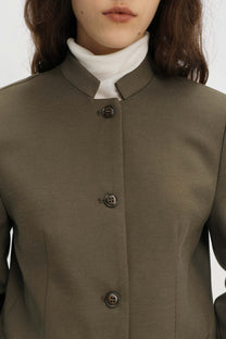 Billi wool jacket dark olive