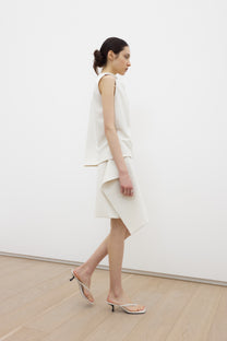 Ofran layered midi skirt