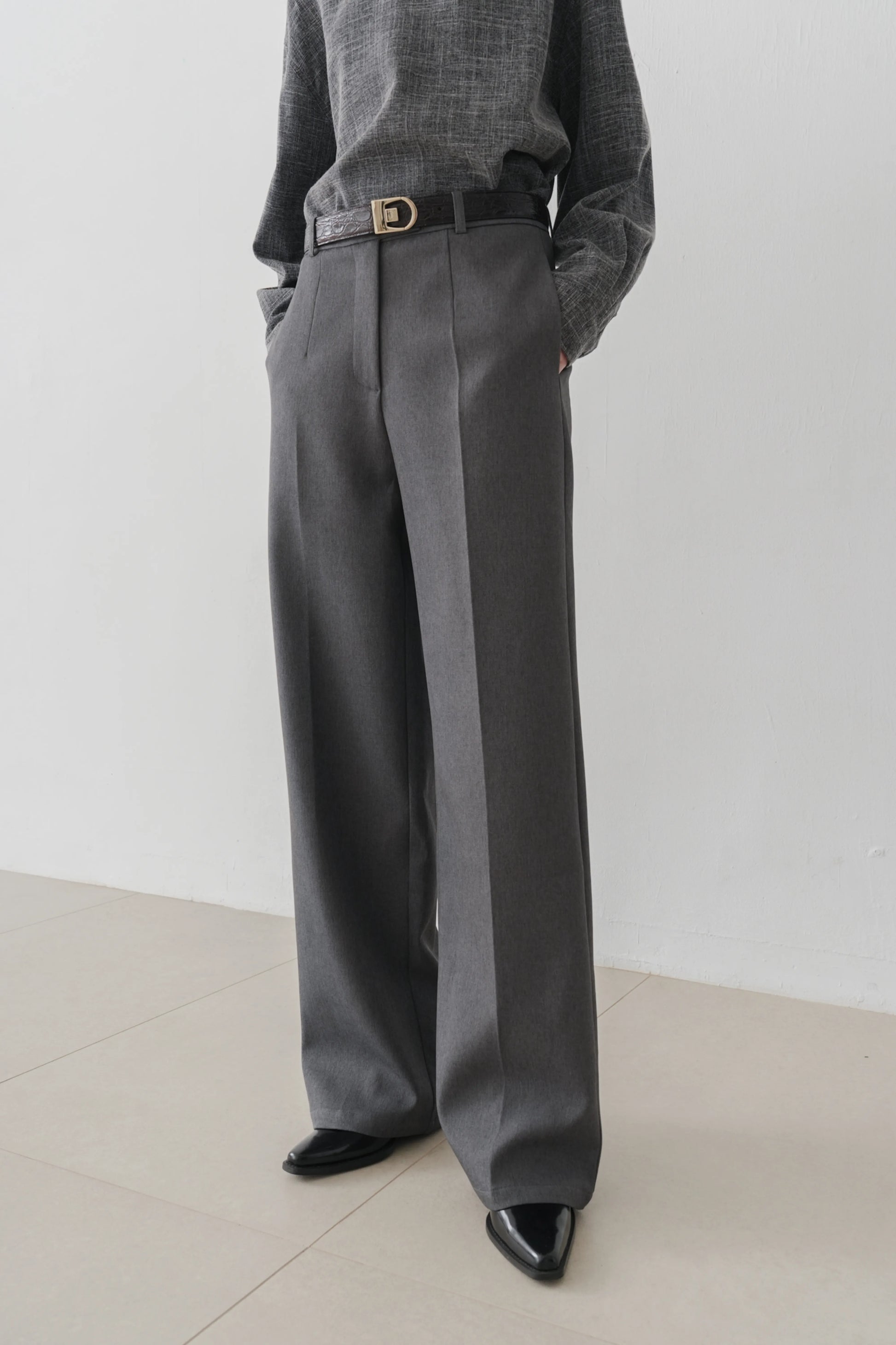 Moll Straight trousers charcoal
