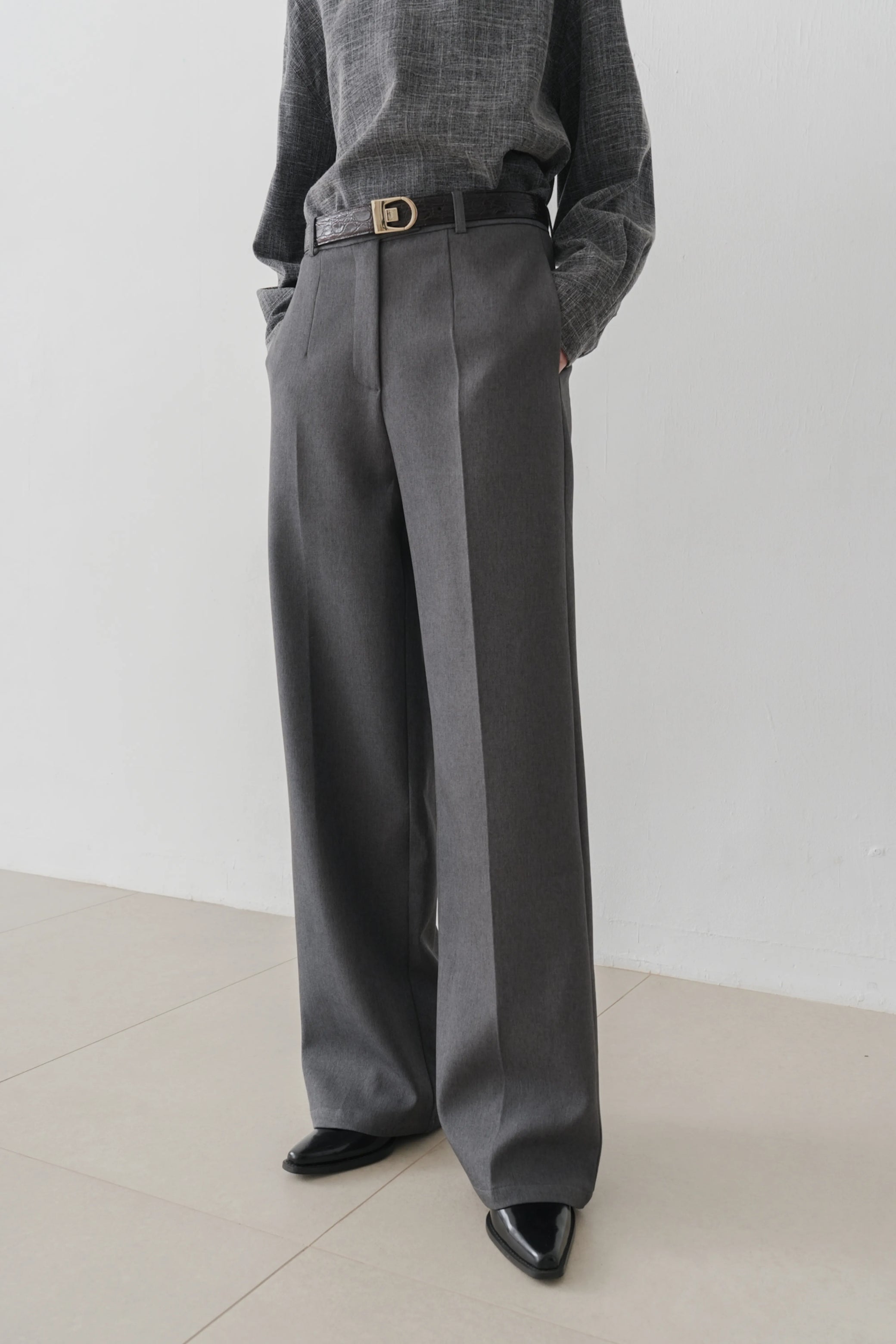 Moll Straight trousers charcoal