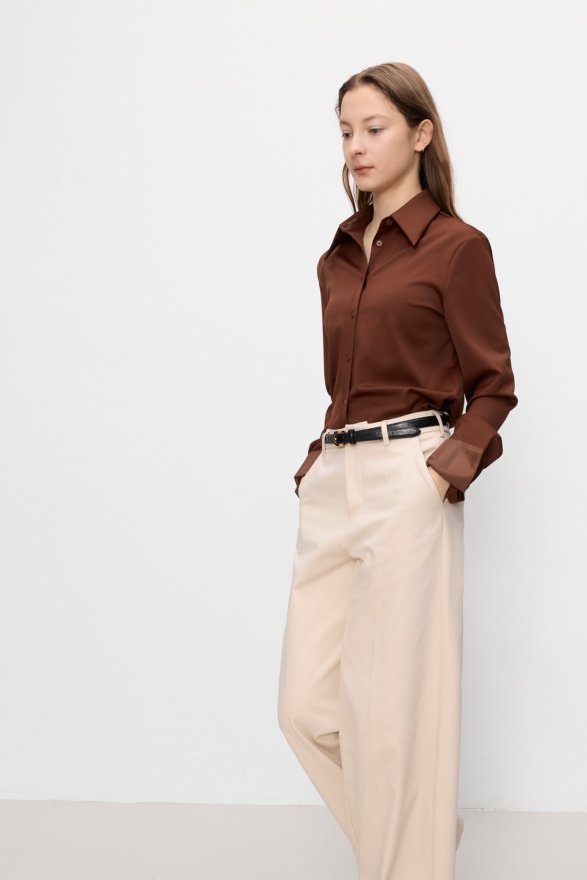 Pello burgundy shirt