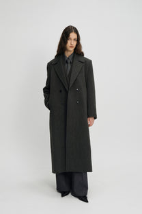 Dublin double breasted coat grey