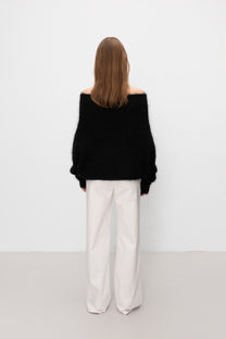 Maison mohair knit black