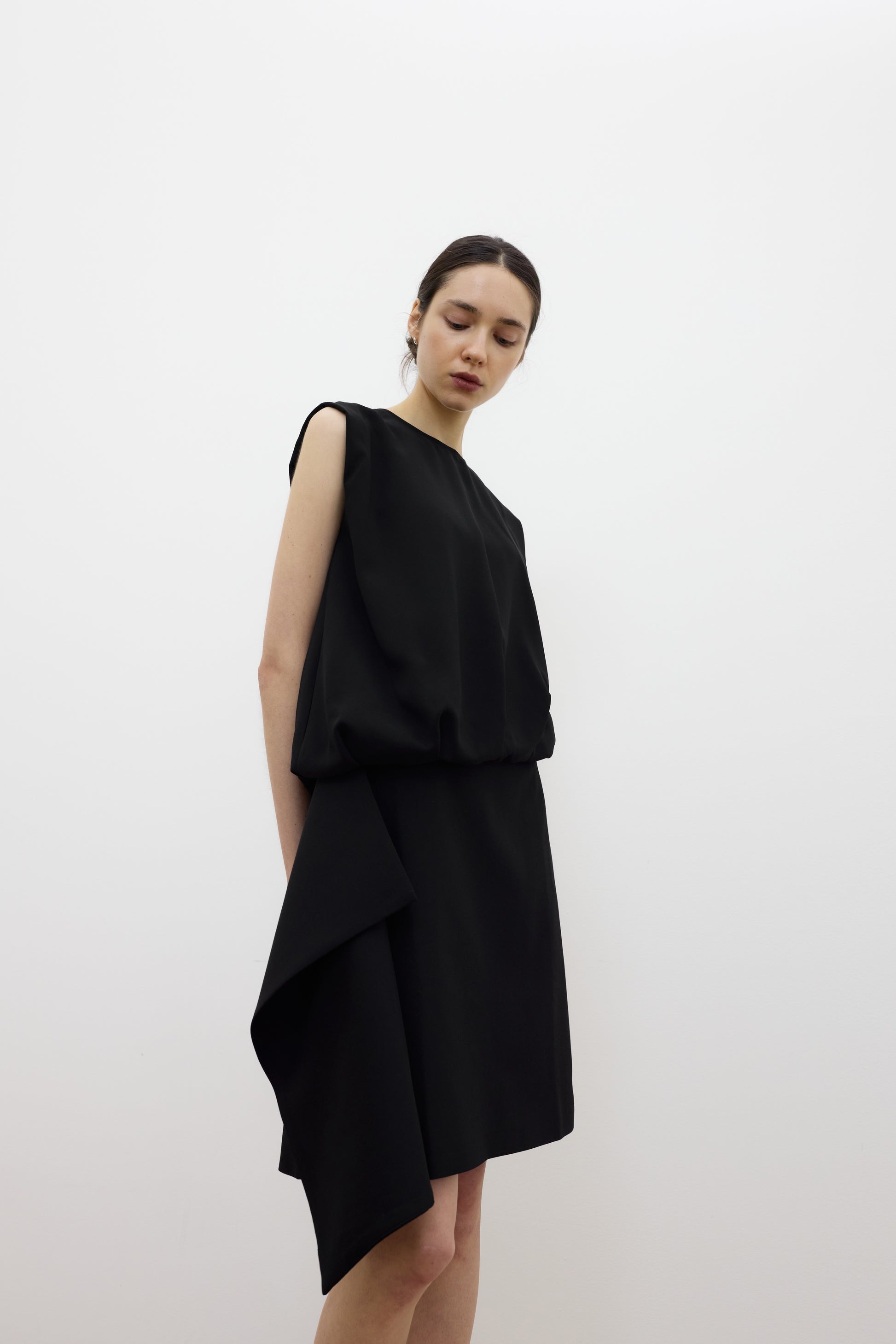 Ofran layered midi skirt