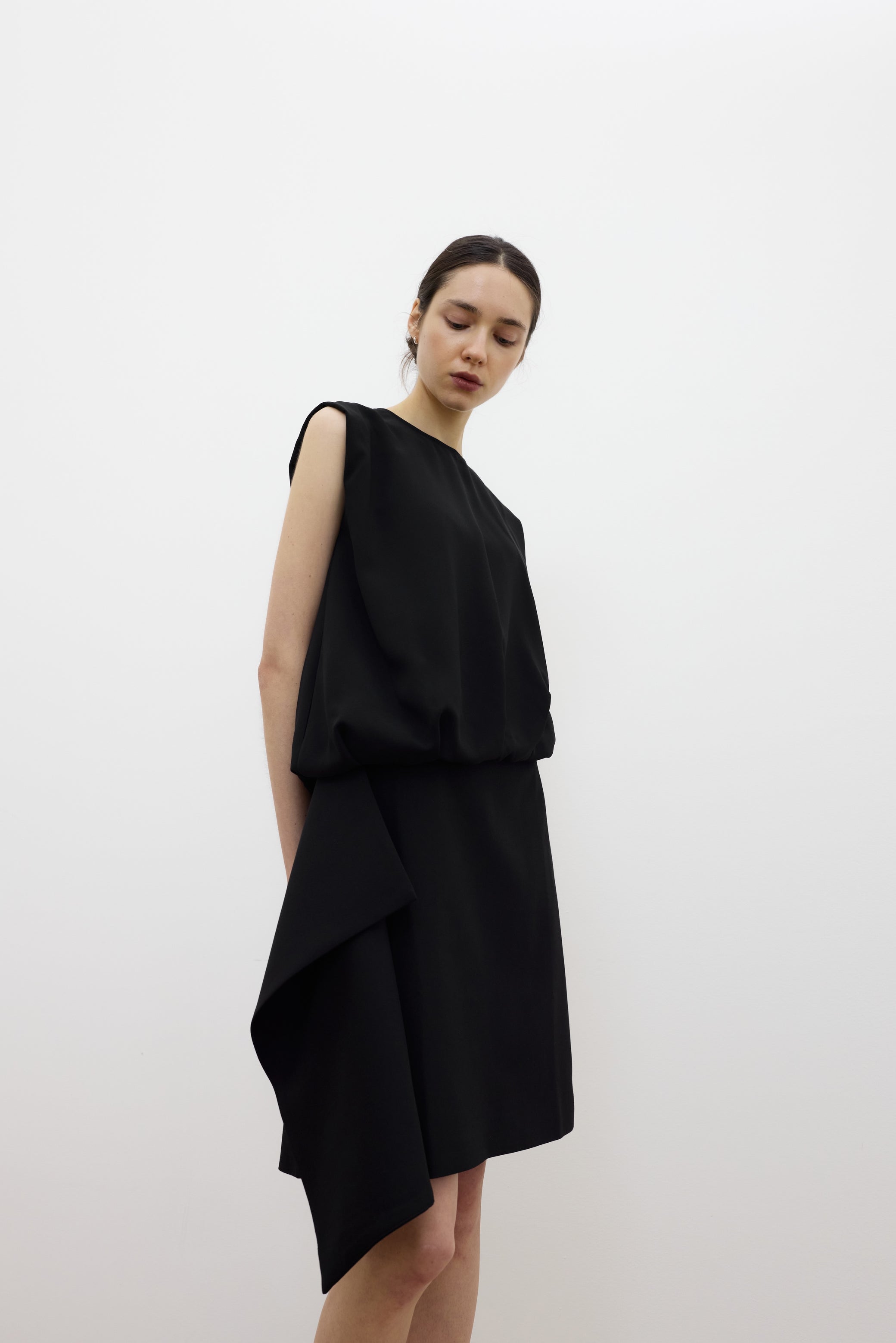 Ofran layered midi skirt